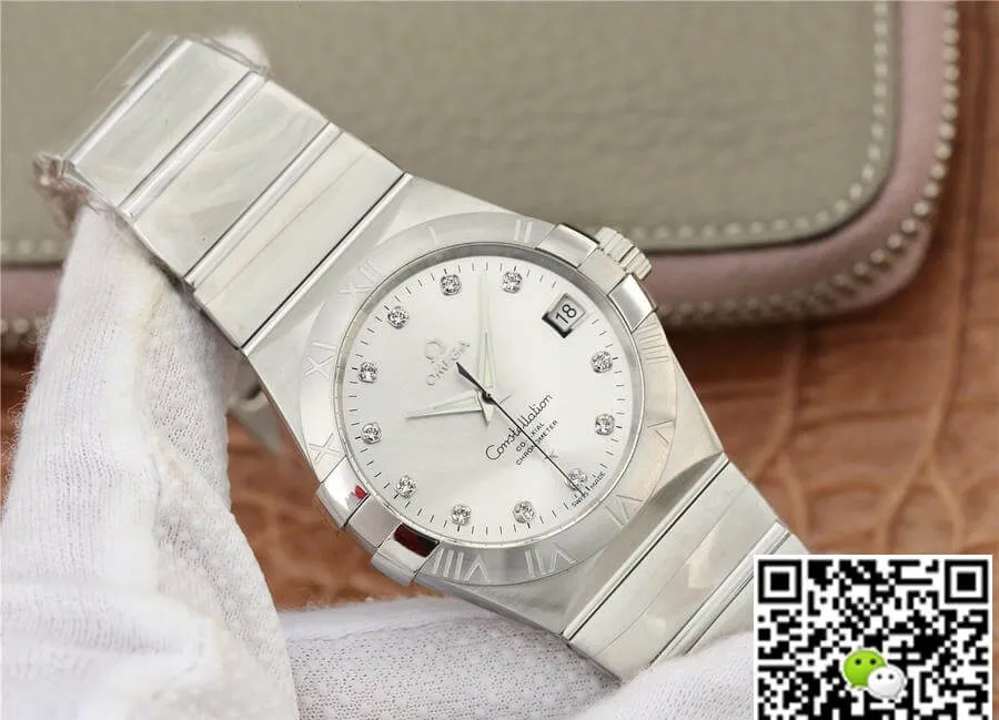 Omega Constellation 123.10.38.21.52.001 VS Factory 1:1 Best Edition Replica Watch Silver Case